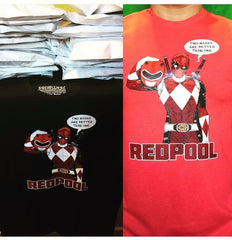 SUCIOWEAR OFFICIAL "REDPOOL" RED RANGER/DEADPOOL Hybrid Tshirt